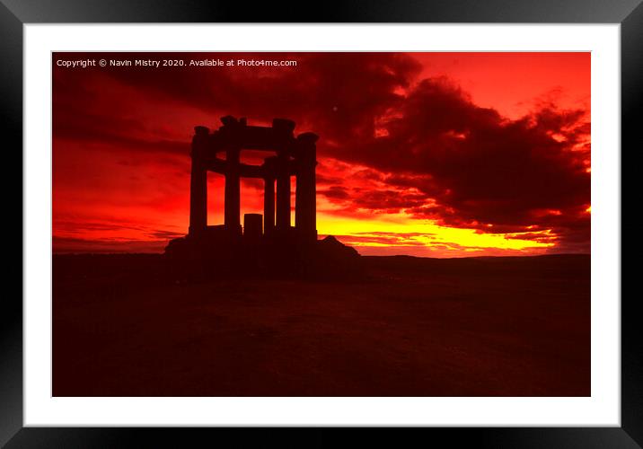 Stonehaven War Memorial, Aberdeenshire Framed Mounted Print by Navin Mistry