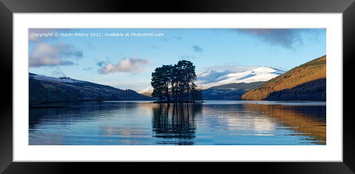 Loch Tay, at Kenmore, Perthshire, Scotland Framed Mounted Print by Navin Mistry