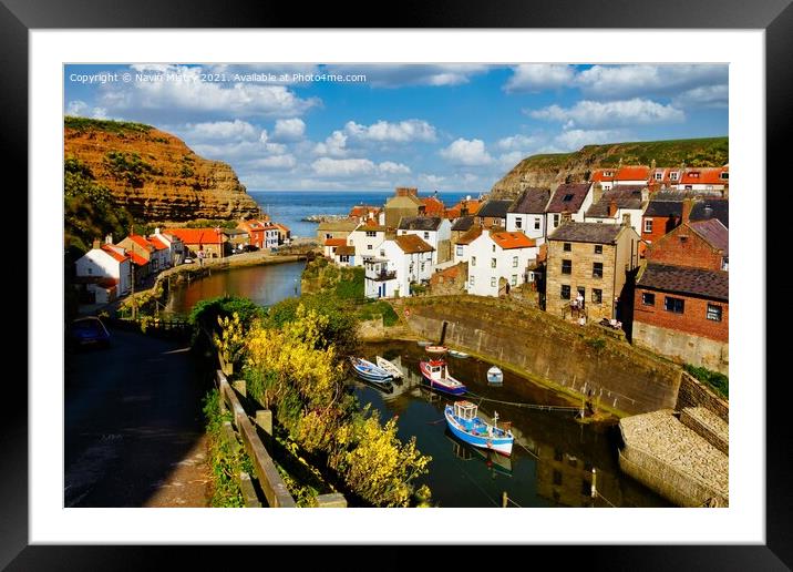Staithes, North Yorkshire, England Framed Mounted Print by Navin Mistry