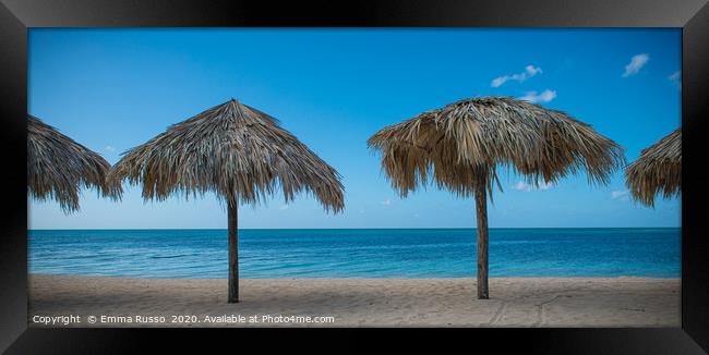 Cuba Varadero Beach Framed Print by Emma Russo
