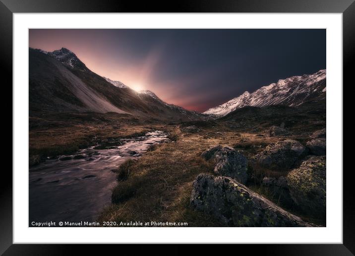 Epic Autumn Morning Framed Mounted Print by Manuel Martin