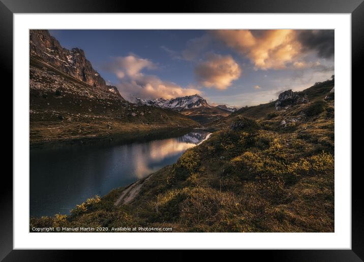 Autumn magic in the Alps Framed Mounted Print by Manuel Martin
