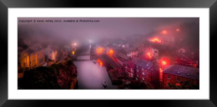 As The Mist Rolls In Framed Mounted Print by KJArt 