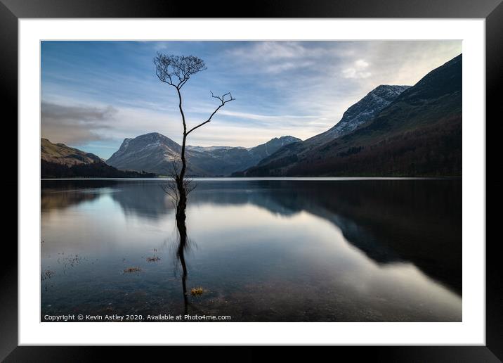 The lake district 'The Lonely One' Framed Mounted Print by KJArt 
