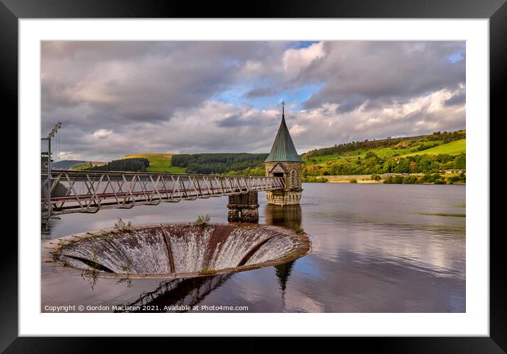 Pontsticill Reservoir Brecon Beacons National Park Framed Mounted Print by Gordon Maclaren