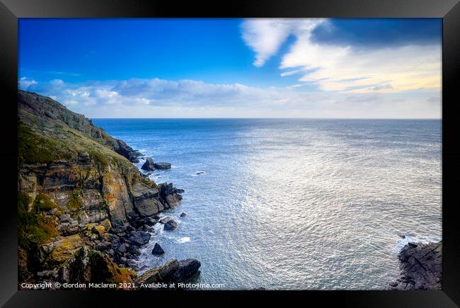 The Cornish Coast, Lizard, Cornwall Framed Print by Gordon Maclaren