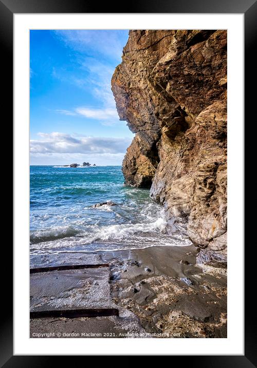 Cornish Coast, Lizard Peninsula Framed Mounted Print by Gordon Maclaren