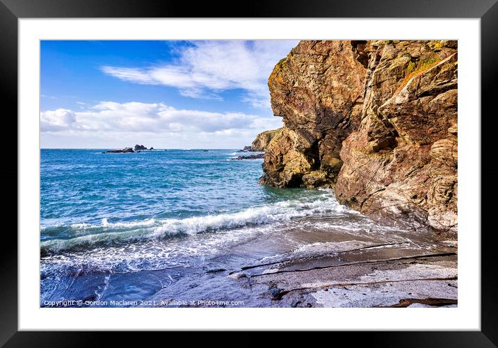 Cornish Coast, Lizard Peninsula Framed Mounted Print by Gordon Maclaren