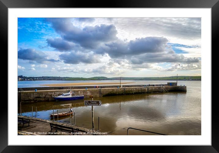 St Ives Harbour Cornwall Framed Mounted Print by Gordon Maclaren