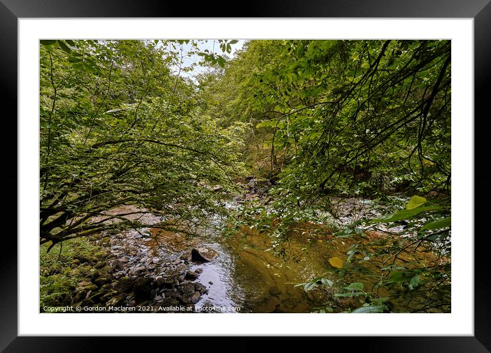 River Neath, Pontneddfechan Framed Mounted Print by Gordon Maclaren