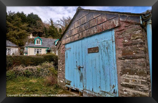 No Parking, Polperro, Cornwall Framed Print by Gordon Maclaren