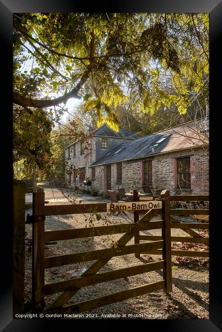Holiday Barn, Helford, Cornwall Framed Print by Gordon Maclaren
