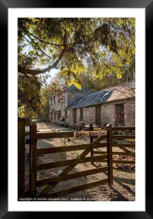Holiday Barn, Helford, Cornwall Framed Mounted Print by Gordon Maclaren