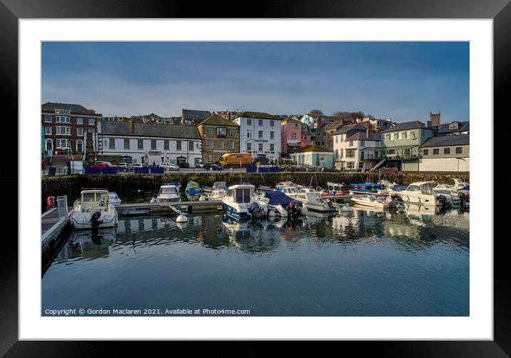 Falmouth Harbour, Cornwall Framed Mounted Print by Gordon Maclaren