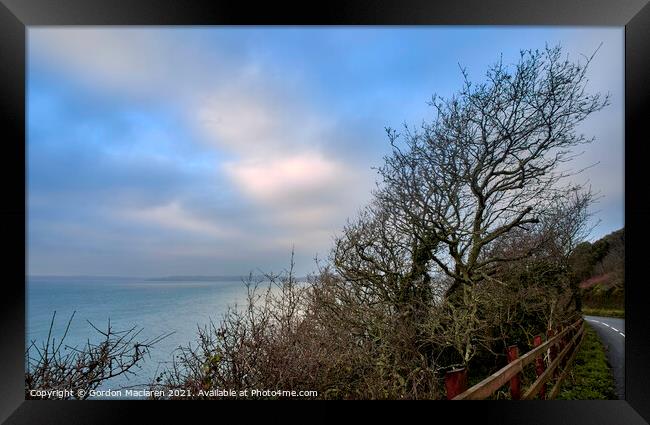 Sunrise over Falmouth Bay Framed Print by Gordon Maclaren