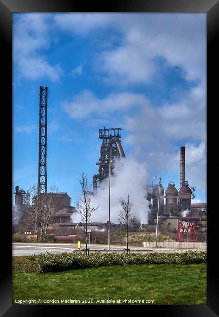 Port Talbot Steelworks, South Wales Framed Print by Gordon Maclaren
