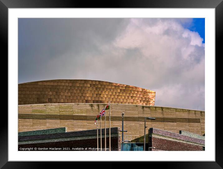 Wales Millennium Centre, Cardiff Bay Framed Mounted Print by Gordon Maclaren