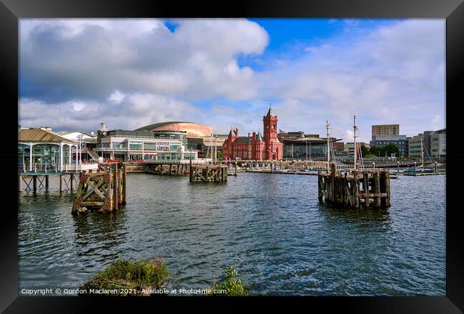 Cardiff Bay Waterfront, South Wales Framed Print by Gordon Maclaren