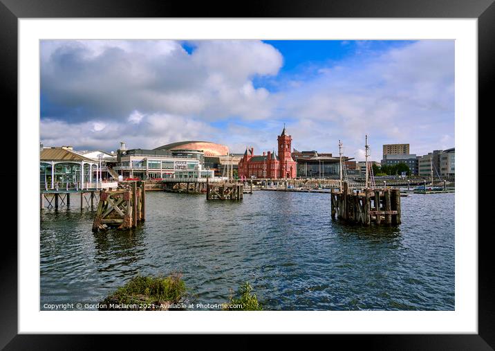 Cardiff Bay Waterfront, South Wales Framed Mounted Print by Gordon Maclaren