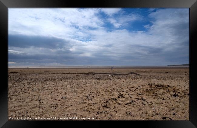 Sand Bay, Weston Super Mare, Somerset Framed Print by Gordon Maclaren