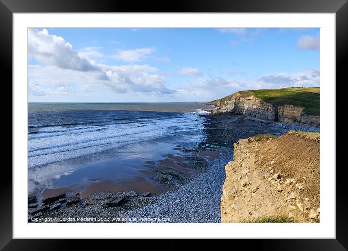 Dunraven Bay on the Glamorgan Heritage Coast Framed Mounted Print by Gordon Maclaren