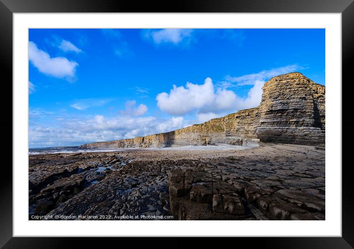 Nash Point and the Glamorgan Heritage Coast Framed Mounted Print by Gordon Maclaren