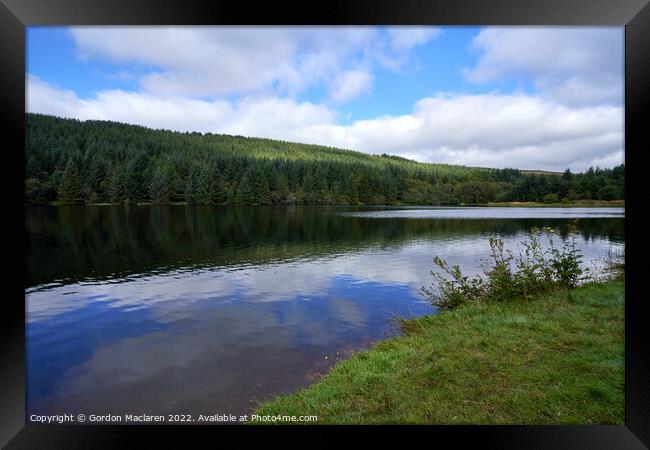 Cantref Reservoir in the beautiful Brecon Beacons Framed Print by Gordon Maclaren