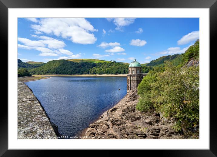 Garreg Ddu reservoir, Elan Valley, Powys, mid Wales Framed Mounted Print by Gordon Maclaren