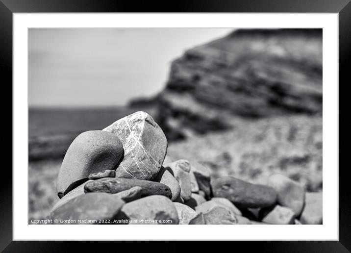 Rock Formation, Kilve Beach, Somerset Framed Mounted Print by Gordon Maclaren