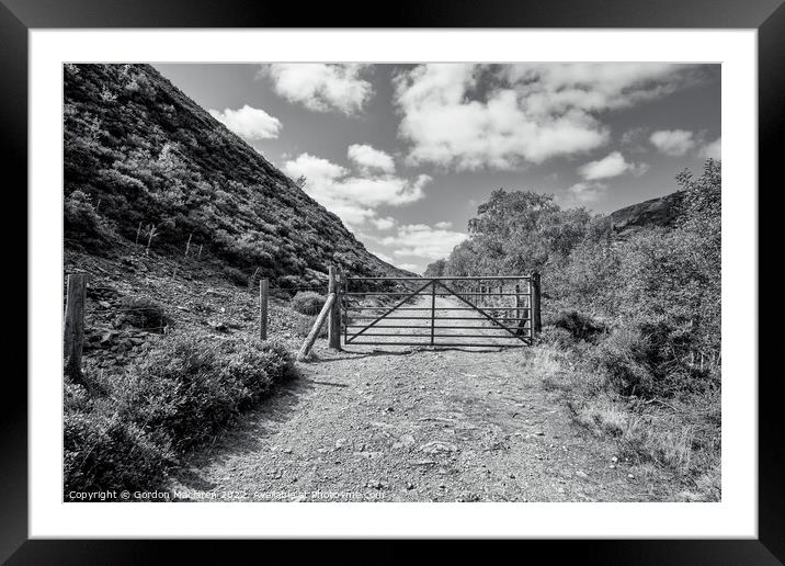Old road in the Elan Valley, Powys, Wales Framed Mounted Print by Gordon Maclaren