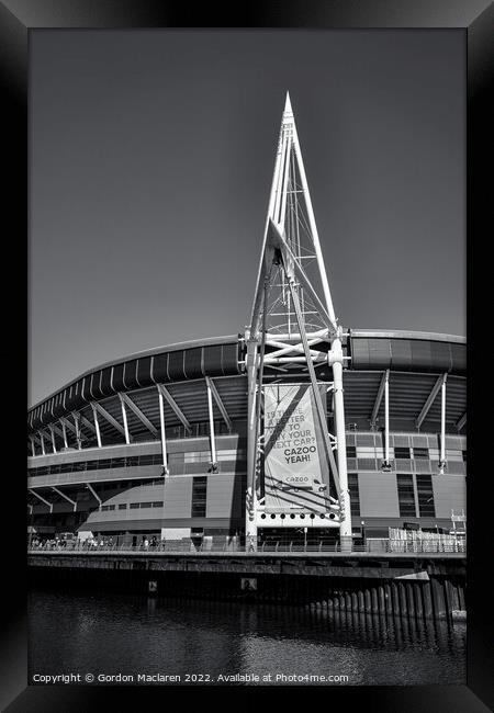 Principality Stadium, Cardiff, on match day Framed Print by Gordon Maclaren