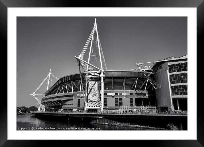 Match Day, Principality Stadium, Cardiff  Framed Mounted Print by Gordon Maclaren