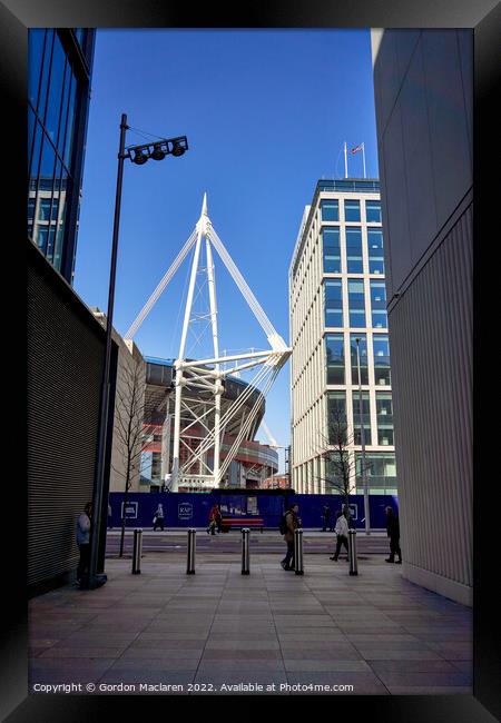 Match Day, Principality Stadium, Cardiff, Wales Framed Print by Gordon Maclaren