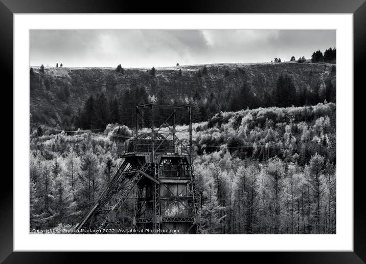 Tower Colliery, Hirwaun, South Wales, Monochrome Framed Mounted Print by Gordon Maclaren