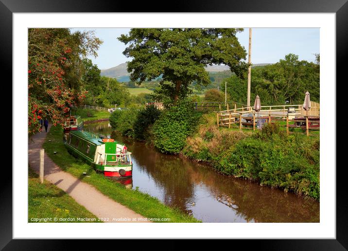 The Brecon and Monmouthshire Canal, Llangynidr  Framed Mounted Print by Gordon Maclaren