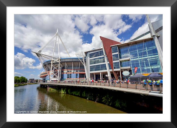 Principality Stadium, Cardiff, Wales Framed Mounted Print by Gordon Maclaren