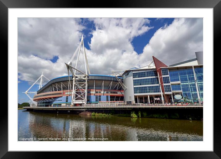 Principality Stadium, Cardiff, Wales Framed Mounted Print by Gordon Maclaren