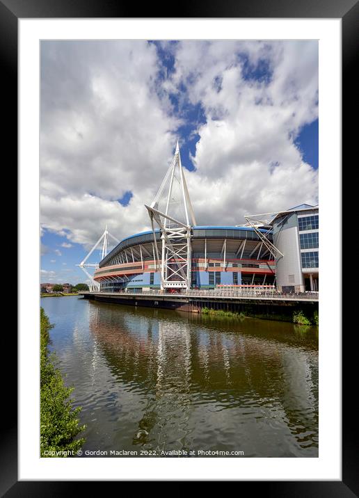 Principality Stadium, Cardiff, Wales Framed Mounted Print by Gordon Maclaren