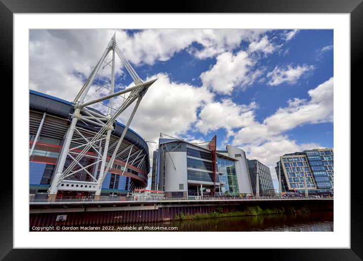 Principality Stadium, Cardiff, Wales Framed Mounted Print by Gordon Maclaren