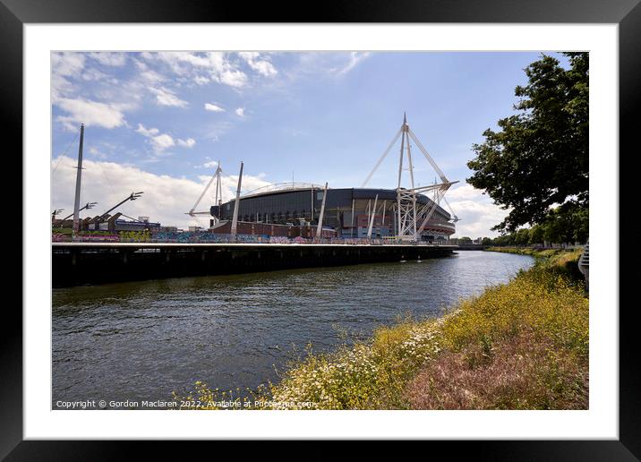 The Principality Stadium, Cardiff  Framed Mounted Print by Gordon Maclaren