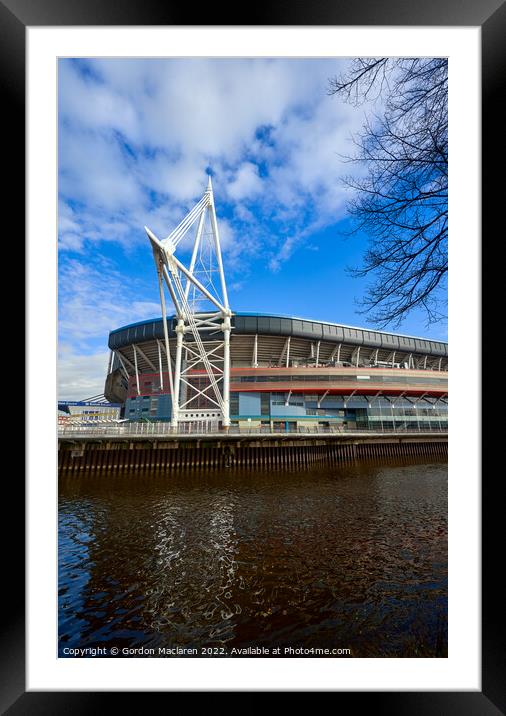 Principality Stadium, Cardiff, South Wales Framed Mounted Print by Gordon Maclaren