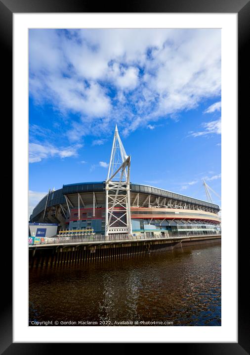 Principality Stadium, Cardiff, South Wales Framed Mounted Print by Gordon Maclaren