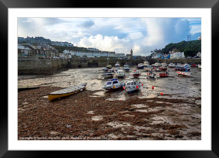 Porthleven Harbour Cornwall Framed Mounted Print by Gordon Maclaren