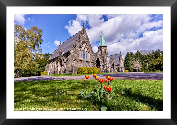 Cathays Chapel, Cathays Cemetery, Cardiff Framed Mounted Print by Gordon Maclaren