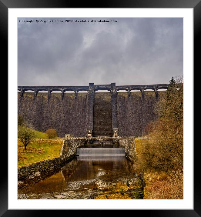 Claerwen Dam Elan Valley Framed Mounted Print by Gordon Maclaren