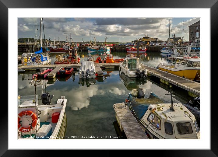 Padstow Harbour Framed Mounted Print by Gordon Maclaren