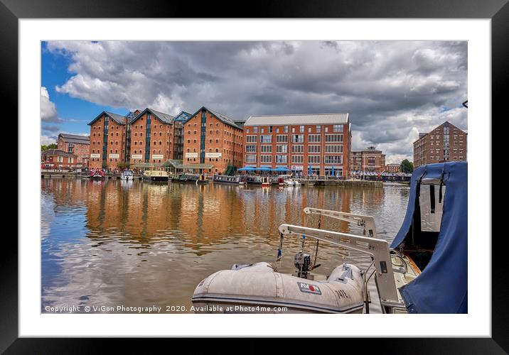 Gloucester Docks Framed Mounted Print by Gordon Maclaren