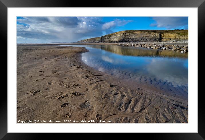 Dunraven Bay, South Wales Framed Mounted Print by Gordon Maclaren