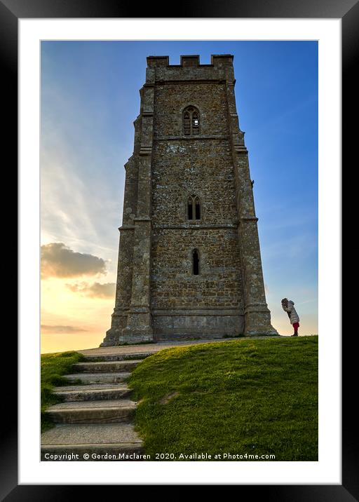 St Michael's Tower on Glastonbury Tor  Framed Mounted Print by Gordon Maclaren