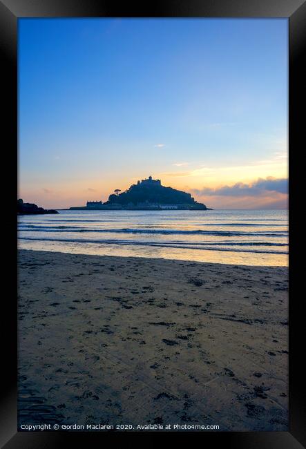 St Michaels Mount Cornwall Framed Print by Gordon Maclaren